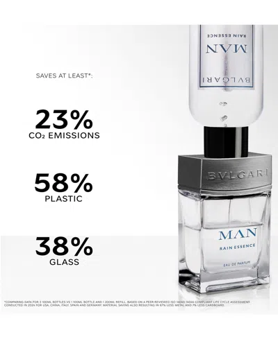 Bvlgari Man Rain Essence Eau De Parfum Refill, 6.8 Oz. In Transparent