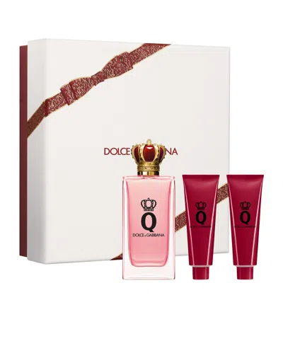 Dolce & Gabbana 3-pc. Q Eau De Parfum With Shower Gel And Body Lotion Gift Set In Transparent