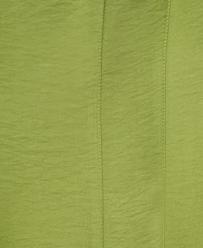 Mango Robe Midi Coutures Vert - Femme - Xxl -  In Green