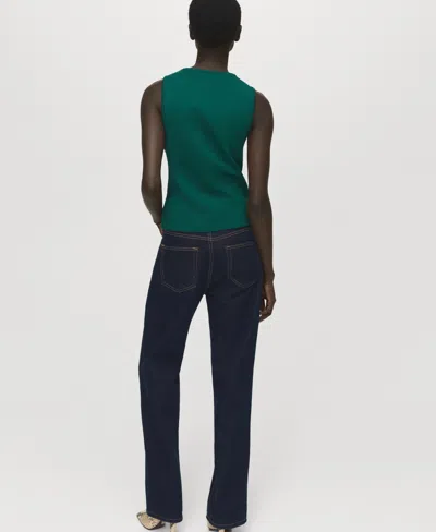 Mango Women's Jewel Buttons Knitted Vest In Multi