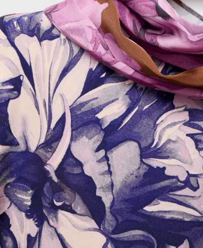 Mango Women's Floral Scarf Blouse In Multi