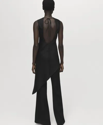 Mango Women's Long Flared Pants In Multi