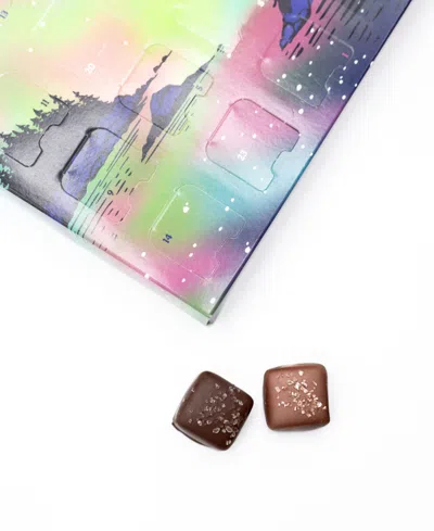 Bixby Chocolate Bright Nights And Northern Lights Caramel Advent Calendar, 25 Pieces In Multi