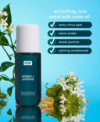 Verb Amber + Jasmine Hair And Body Fragrance Mist In Transparent