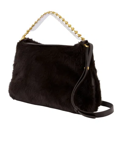 Vanessa Bruno Everyday Chain Gm Shoulder Bag In Brown