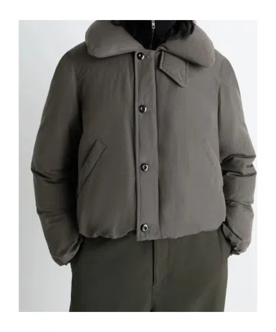 Lemaire Women Brown Water-repellent Puffer Blouson In Brown