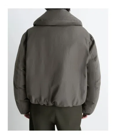 Lemaire Women Brown Water-repellent Puffer Blouson In Brown