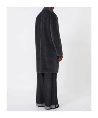Max Mara 's  Roseto Double Breasted Coat In Gray