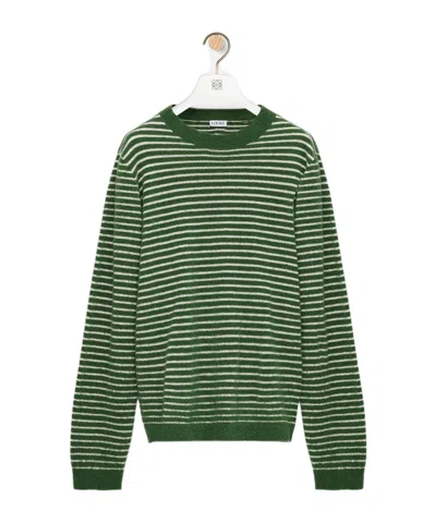 Loewe Man Green Knitwear In Green