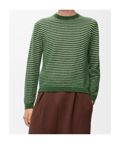 Loewe Man Green Knitwear In Green
