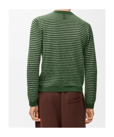 Loewe Man Green Knitwear In Green