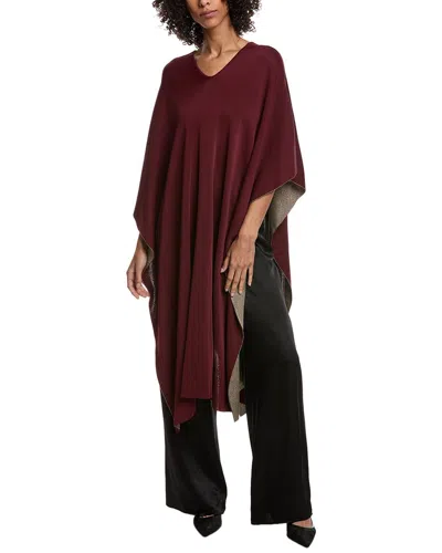 Valentino Long Poncho In Red