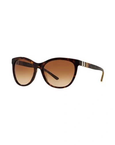 Shop Burberry Sunglasses In Dark Brown