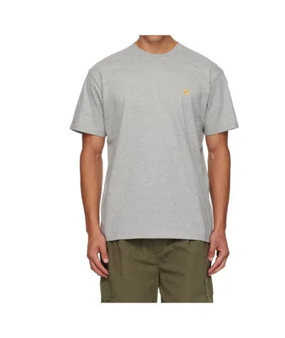 Carhartt Chase Short Sleeve T-shirt In Gray