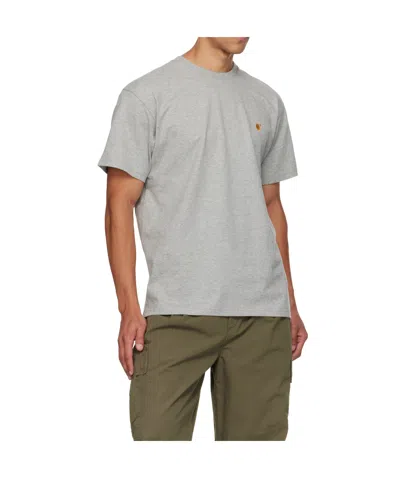 Carhartt Chase Short Sleeve T-shirt In Gray