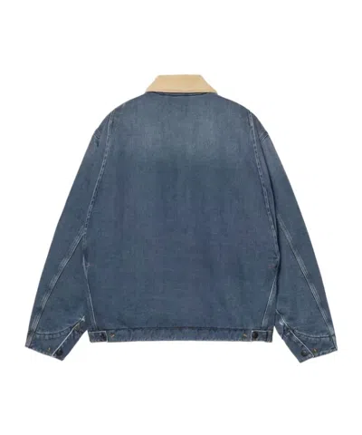 Carhartt Og Detroit Organic Canvas Jacket In Blue