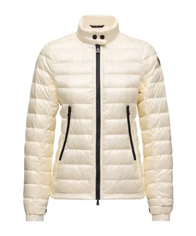 Moncler Grenoble Ivory Nylon Walibi Down Jacket In Neutral