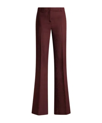Etro Flared Leg Trousers With Pockets And Loops In Multi
