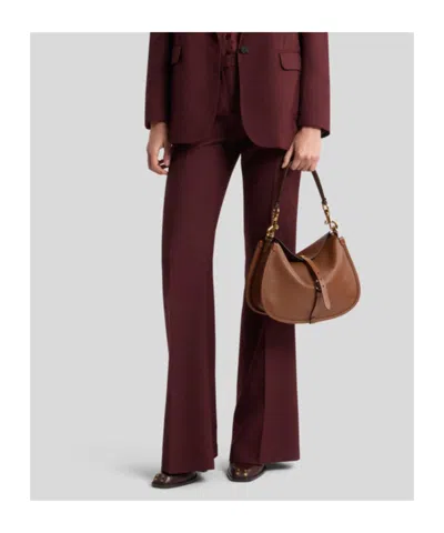 Etro Flared Leg Trousers With Pockets And Loops In Multi