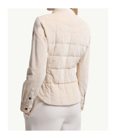 Moncler Nangy Quilted Cotton And Modal-blend Corduroy Down Jacket In Neutral