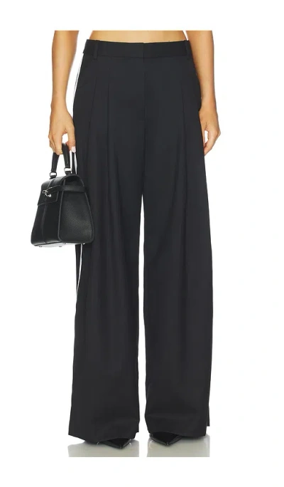 St Agni Side Stripe Homme Pant In Black