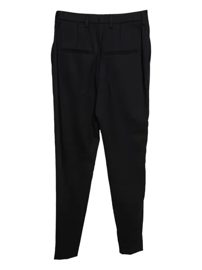 Pre-owned Saint Laurent Side Stripe Wool Trousers In Black