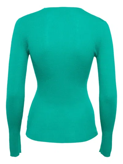 Pre-owned Michael Kors Vintage Ribbed Sweater In Green