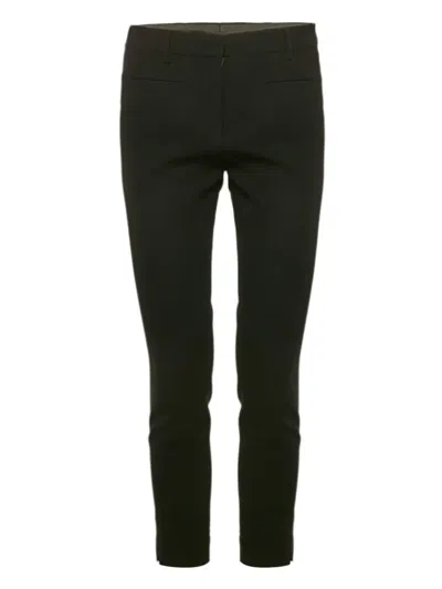 Pre-owned Miu Miu Crepe Tailored Trousers In Black