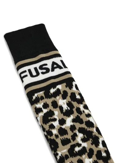 Fusalp Leopard Sock Ski Socks In Neutral