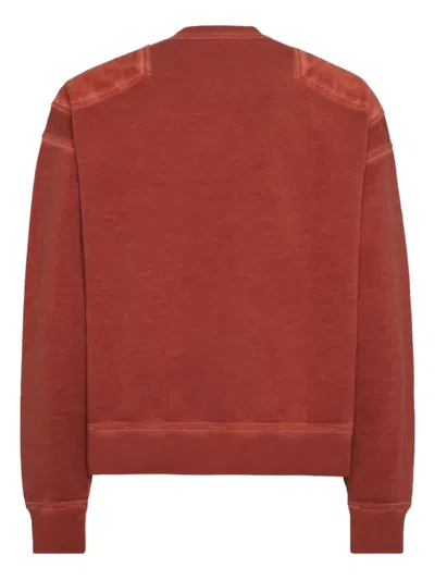 Dsquared2 Man Sweatshirt Rust Size M Cotton In Brown