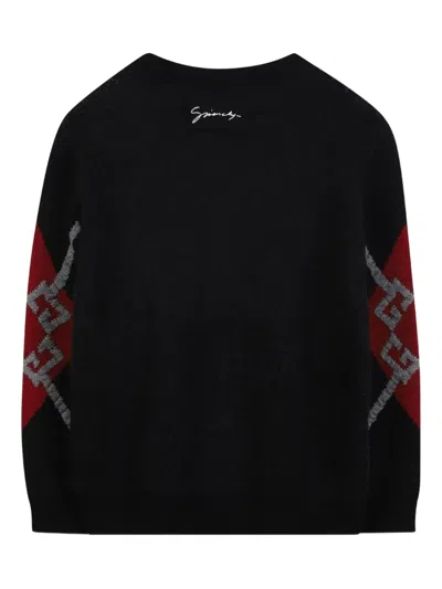 Givenchy Argyle Check-patterned Jumper In Black