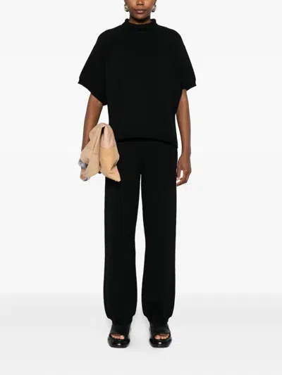 Hannes Roether Elastic-ankles Pants In Black