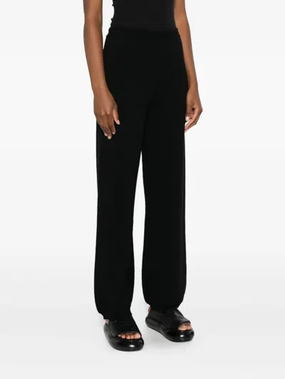 Hannes Roether Elastic-ankles Pants In Black