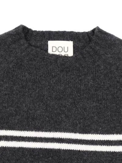Douuod Fair-isle Pattern Sweater In Gray