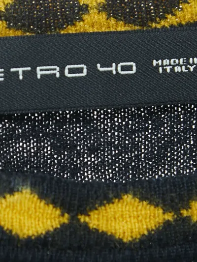 Pre-owned Etro Denim Top In Black