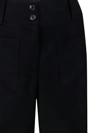 Pre-owned Emporio Armani 2024 Patch-pockets Tapered Trousers In Black
