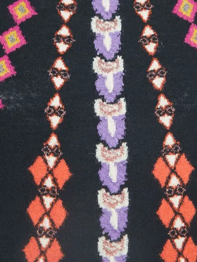 Pre-owned Etro Denim Top In Black