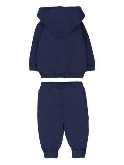 Mayoral Hooded Zip-up Tracksuit Set In Blue