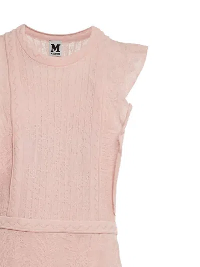 Pre-owned Missoni Pattern-knit Dress In Pink