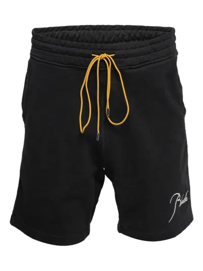 Pre-owned Rhude  Pique Shorts In Black