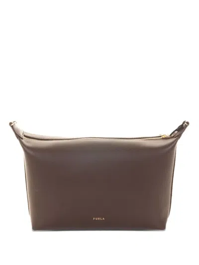 Furla Nuvola Chocolate Nuvola Shoulder Bag In Brown