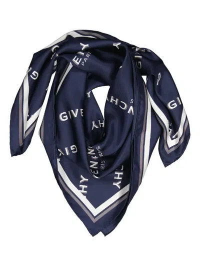Givenchy Silk Logo Pocket Square In Multi