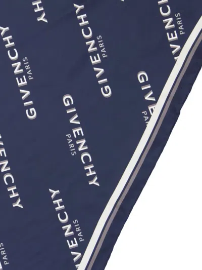 Givenchy Silk Logo Pocket Square In Multi