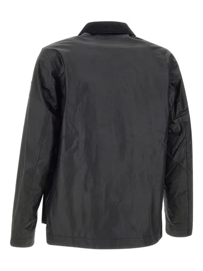 Belstaff Corduroy-collar Jacket In Black