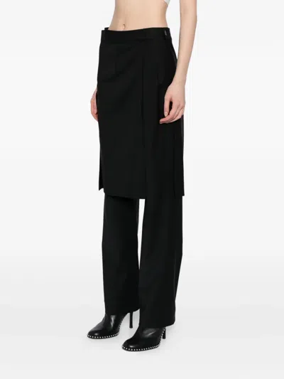Litkovska Wrap Skirt Overlay Trousers In Black