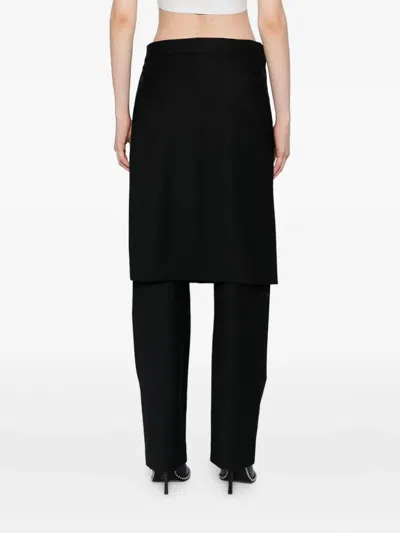 Litkovska Wrap Skirt Overlay Trousers In Black