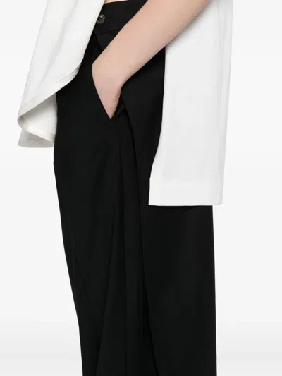 Litkovska Wrap Skirt Overlay Trousers In Black