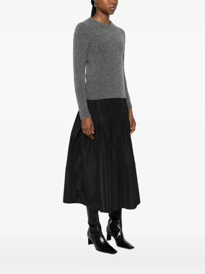 Susanne Bommer Wool Crewneck Sweater In Gray