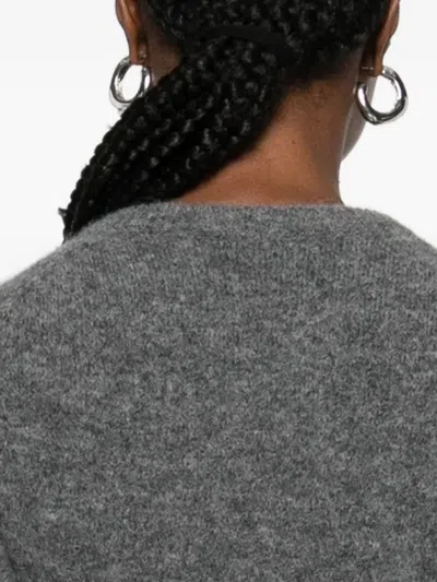 Susanne Bommer Wool Crewneck Sweater In Gray