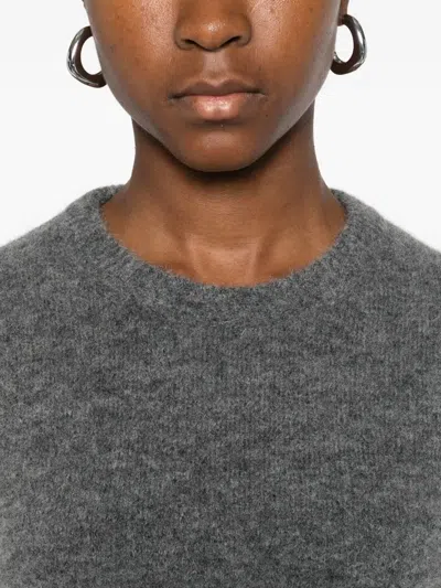 Susanne Bommer Wool Crewneck Sweater In Gray